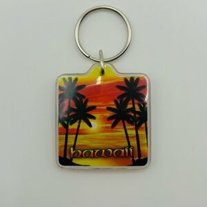 Hawaii Tropical Sunset Keychain